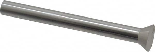 Dayton Lamina - 0.45" Head Diam, 1/4" Shank Diam, Quill Head, High Speed Steel Solid Mold Die Blank & Punch - 60° Head Angle, 0.175" Head Height, 2-1/2" OAL, Blank Punch, KWX Series - Americas Industrial Supply