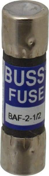 Cooper Bussmann - 250 VAC, 2.5 Amp, Fast-Acting General Purpose Fuse - Fuse Holder Mount, 1-1/2" OAL, 10 at 125 V kA Rating, 13/32" Diam - Americas Industrial Supply