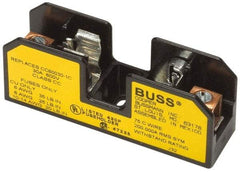 Cooper Bussmann - 1 Pole, 10 to 14 AWG, 480 VAC/VDC, 30 Amp, DIN Rail Mount Fuse Block - 3 Inch Long x 0.86 Inch Wide x 1.22 Inch High Block - Americas Industrial Supply