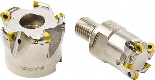 Seco - 20mm Cutting Diam, 4mm Max Depth of Cut, Modular Connection Indexable Copy End Mill - 2 Inserts, RD.. 0803 Insert, R217.29 Toolholder, Through Coolant - Americas Industrial Supply