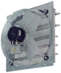 TPI - 18" Blade, Direct Drive, 1/8 hp, 2,300, 2,100 & 1,850 CFM, Totally Enclosed Exhaust Fan - 21-1/8" Opening Height x 21-1/8" Opening Width, 120 Volt, 3 Speed, Single Phase - Americas Industrial Supply