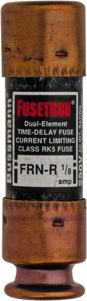 Cooper Bussmann - 125 VDC, 250 VAC, 0.13 Amp, Time Delay General Purpose Fuse - Fuse Holder Mount, 50.8mm OAL, 20 at DC, 200 (RMS) kA Rating, 9/16" Diam - Americas Industrial Supply