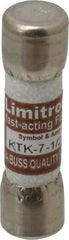 Cooper Bussmann - 600 VAC, 7.5 Amp, Fast-Acting General Purpose Fuse - Fuse Holder Mount, 1-1/2" OAL, 100 at AC kA Rating, 13/32" Diam - Americas Industrial Supply