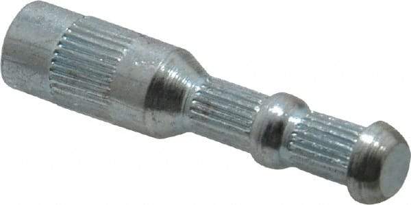 Wej-It - 5/16" Diam, 5/16" Drill, 1-9/16" OAL, 1" Min Embedment Drop-In Concrete Anchor - 12L14 Steel, Zinc-Plated Finish, Hex Nut Head, Hex Drive, 1/2" Thread Length - Americas Industrial Supply