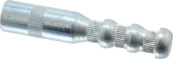 Wej-It - 1/2" Diam, 1/2" Drill, 2-3/4" OAL, 1-3/4" Min Embedment Drop-In Concrete Anchor - 12L14 Steel, Zinc-Plated Finish, Hex Nut Head, Hex Drive, 1" Thread Length - Americas Industrial Supply