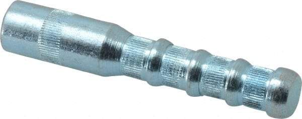 Wej-It - 5/8" Diam, 5/8" Drill, 3-11/16" OAL, 2" Min Embedment Drop-In Concrete Anchor - 12L14 Steel, Zinc-Plated Finish, Hex Nut Head, Hex Drive, 1" Thread Length - Americas Industrial Supply