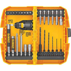 DeWALT - 28 Piece, Screwdriver Bit Set - #1, #2, 1/4" Drive - Americas Industrial Supply