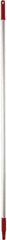 Vikan - 59 x 1" Aluminum Squeegee Handle - European Threaded Connection, Red - Americas Industrial Supply