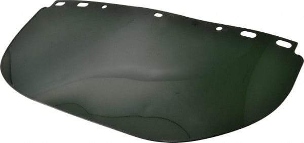 North - Scratch Resistant Green Propionate Welding Window - 8" High x 17" Wide x 0.06" Thick, Shade 5 - Americas Industrial Supply