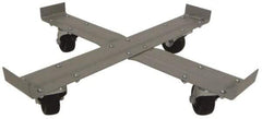 PRO-SOURCE - 1,000 Lb Load Capacity, 55 Gal Drum Dolly - 4" High, 4 Wheels - Americas Industrial Supply