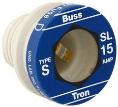 Cooper Bussmann - 125 VAC, 30 Amp, Time Delay Plug Fuse - 10 (RMS Symmetrical) kA Rating - Americas Industrial Supply