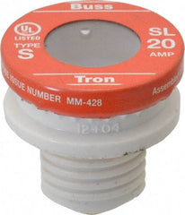 Cooper Bussmann - 125 VAC, 20 Amp, Time Delay Plug Fuse - 10 (RMS Symmetrical) kA Rating - Americas Industrial Supply