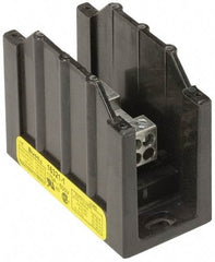 Cooper Bussmann - 1 Pole, 310 Amp, 350 kcmil-6 AWG (Cu/Al) Primary, 4-12 AWG (Al), 4-14 AWG (Cu) Secondary, Thermoplastic Power Distribution Block - 600 VAC/VDC, 1 Primary Connection, 1.96 Inch Long x 3.32 Inch Deep x 4 Inch High - Americas Industrial Supply