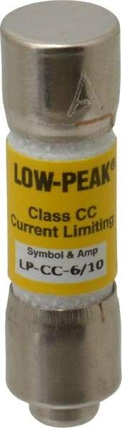 Cooper Bussmann - 150 VDC, 600 VAC, 0.6 Amp, Time Delay General Purpose Fuse - Fuse Holder Mount, 1-1/2" OAL, 20 at DC, 200 at AC (RMS) kA Rating, 13/32" Diam - Americas Industrial Supply