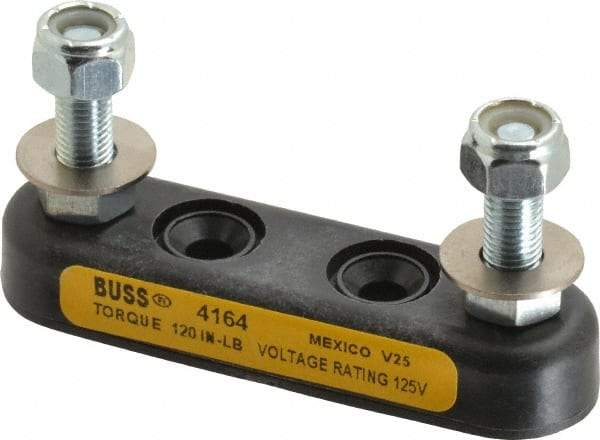 Cooper Bussmann - 1 Pole, 125 VAC, 800 Amp, Screw Mount Fuse Block - 3-3/16 Inch Fuse Length, 58.8mm Long x 24.1mm Wide x 1.62 Inch High Block - Americas Industrial Supply