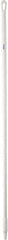 Vikan - 59 x 1-1/4" Fiberglass Squeegee Handle - European Threaded Connection, White - Americas Industrial Supply