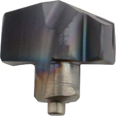 Iscar - Series ICM, 1/2" Diam Grade IC908 140° Replaceable Drill Tip - Carbide, TiAlN Finish, 12 Seat Size, Through Coolant - Americas Industrial Supply