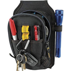 CLC - 9 Pocket Black Ballistic Polyester Mulit-Purpose Tool Carry All - 6" Wide x 4" Deep x 7" High - Americas Industrial Supply