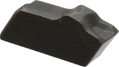 Seco - 150.103 16 TGP45 Grade, 0.122" Cutting Width, Carbide Cutoff Insert - 0° Neutral Lead Angle, 0.008" Cnr Rad, TiCN/Al2O3 Coated, Single End - Americas Industrial Supply