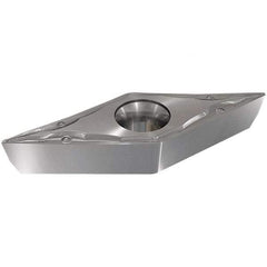 Iscar - VCET22002 WF Grade IC907 Carbide Turning Insert - TiAlN Finish, 35° Diamond, 1/4" Inscr Circle, 1/8" Thick, 0.002" Corner Radius - Americas Industrial Supply