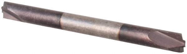 Value Collection - 0.01" Radius, 1/8" Mill Diam, 2 Flute Solid Carbide Corner Rounding End Mill - Double End, AlTiN Finish, 1-1/2" OAL, 1/8" Shank Diam - Americas Industrial Supply