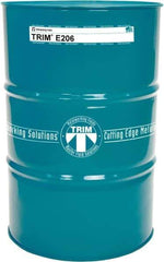 Master Fluid Solutions - TRIM E206, 54 Gal Drum Cutting & Grinding Fluid - Water Soluble, For Gear Hobbing, Heavy-Duty Broaching, High Speed Turning - Americas Industrial Supply