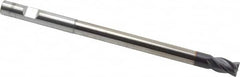 Niagara Cutter - 3/8", 4 Flute, Single End, Solid Carbide, 0.02" Corner Radius End Mill - 6" OAL, Right Hand Flute, 1/2" LOC, Right Hand Cut, 4-1/8" Extended Reach - Americas Industrial Supply