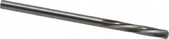 Magafor - 3.109mm Solid Carbide 6 Flute Chucking Reamer - Spiral Flute, 0.1224" Straight Shank, 19/32" Flute Length, 2-1/4" OAL - Americas Industrial Supply