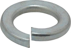 Value Collection - M16, 16.2mm ID, 27.4mm OD, 3.5mm Thick Split Lock Washer - Grade 8 Spring Steel, Zinc-Plated Finish, 16.2mm Min ID, 17mm Max ID - Americas Industrial Supply
