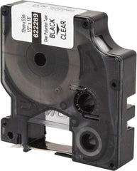 Dymo - 216" Long, Clear Permanent Polyester Tape Permanent Polyester Tape - For Rhino 3000, 5000, 5200, 6000, 6500 - Americas Industrial Supply