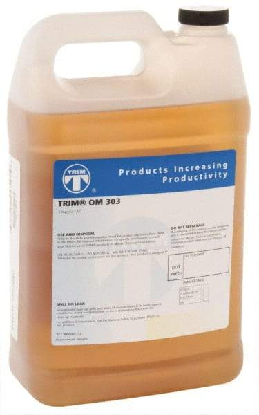 Master Fluid Solutions - Trim OM 303, 1 Gal Bottle Cutting Fluid - Straight Oil, For Thread Rolling, Thread-Form Tapping - Americas Industrial Supply