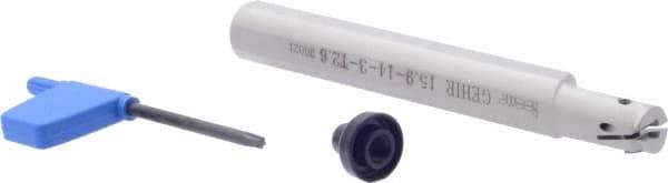 Iscar - GEHI, Internal, Right Hand, 0.102" Max Depth of Cut, 0.095 to 1/8" Groove Width, Indexable Grooving Tool Holder - GEMI.., GEPI.. Insert Compatibility, 5/8" Shank Width, 5" OAL, Through Coolant - Americas Industrial Supply