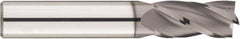 SGS - 1/2", 1" LOC, 1/2" Shank Diam, 3" OAL, 4 Flute, Solid Carbide Square End Mill - Single End, AlTiN Finish, Spiral Flute, 30° Helix, Centercutting, Right Hand Cut, Right Hand Flute, Series 1 - Americas Industrial Supply