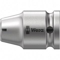 Wera - Socket Adapters & Universal Joints Type: Square-Drive to Hex Bit Adapter Female Size: 3/8 Socket Drive to 5/16 Hex - Americas Industrial Supply