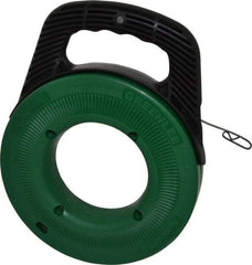 Greenlee - 65 Ft. Long x 1/8 Inch Wide, 0.045 Inch Thick, Steel Fish Tape - 400 Lb. Pulling Strength, Includes Case - Americas Industrial Supply