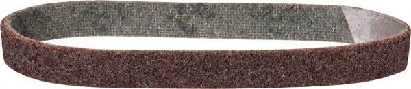 3M - 3/4" Wide x 18" OAL, Aluminum Oxide Abrasive Belt - Aluminum Oxide, Medium, Nonwoven, Series SE-BS - Americas Industrial Supply