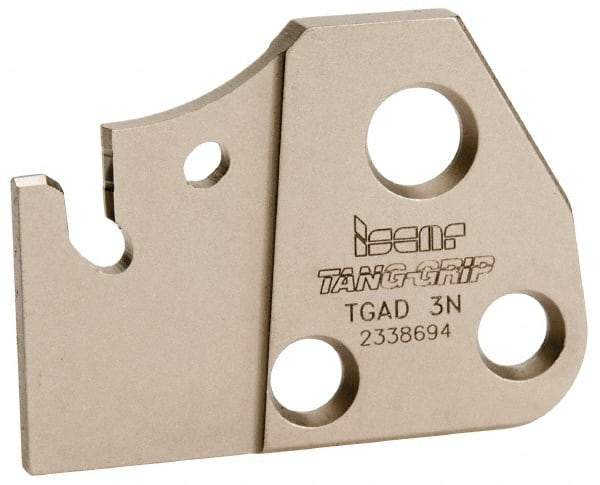 Iscar - 1.1811" Blade Height, 0.1575" Blade Width, 1.6339" OAL, Neutral Cut, Single End Indexable Cut-Off Blade - TGAD Blade - Americas Industrial Supply