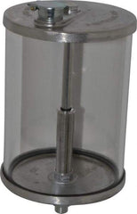 LDI Industries - 1 Outlet, Polymer Bowl, 1.89 L No Flow Control Oil Reservoir - 5/8-18 UNF Outlet, 5-1/2" Diam x 10-3/16" High, 60°C Max - Americas Industrial Supply