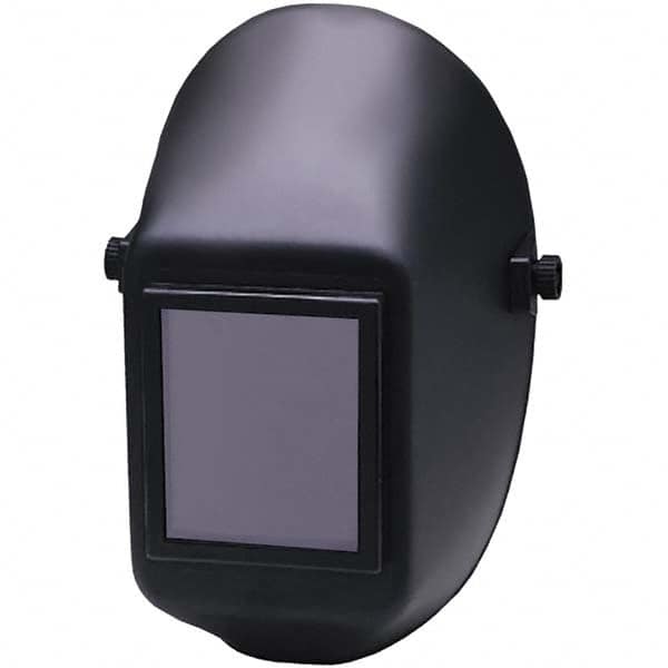 Jackson Safety - 5-1/4" Window Width x 4" Window Height, 10 Shade Fixed Shade Lens, Fixed Front Welding Helmet - Black Plastic Green Lens - Americas Industrial Supply