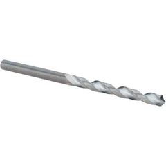Guhring - 4.2mm 118° Solid Carbide Jobber Drill - Bright Finish, Right Hand Cut, Spiral Flute, Straight Shank, 75mm OAL, Faceted Point - Americas Industrial Supply