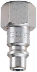 Parker - 1 - 11-1/2 Female NPTF Industrial Pneumatic Hose Connector - Steel, 3/4" Body Diam - Americas Industrial Supply