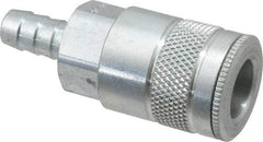 Parker - Hose Barb Tru-Flate Automotive Pneumatic Hose Coupler - Steel, 3/8" Body Diam, 3/8" Hose ID - Americas Industrial Supply