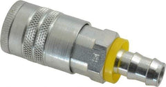 Parker - Push-Lok Hose Barb Tru-Flate Automotive Pneumatic Hose Coupler - Steel, 1/2" Body Diam, 1/2" Hose ID - Americas Industrial Supply