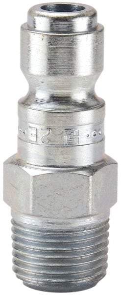 Parker - 3/4-14 Male NPT Tru-Flate Automotive Pneumatic Hose Connector - Steel, 1/2" Body Diam - Americas Industrial Supply