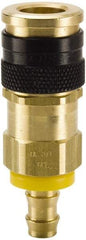 Parker - Push-Lok Hose Barb Industrial Pneumatic Hose Coupler - Brass, 3/8" Body Diam, 1/2" Hose ID - Americas Industrial Supply