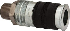 Parker - 3/4-14 Male NPT Industrial Pneumatic Hose Coupler - Steel, 3/4" Body Diam - Americas Industrial Supply