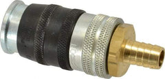 Parker - Hose Barb Industrial Pneumatic Hose Coupler - Steel, 1/2" Body Diam, 1/2" Hose ID - Americas Industrial Supply