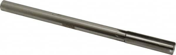 Made in USA - 0.636" Carbide-Tipped 6 Flute Chucking Reamer - Straight Flute, 9/16" Straight Shank, 2-1/4" Flute Length, 9" OAL - Americas Industrial Supply