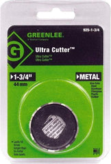 Greenlee - 1-3/4" Diam, 1/2" Cutting Depth, Hole Saw - High Speed Steel Saw, Toothed Edge - Americas Industrial Supply