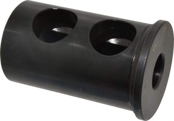 Global CNC Industries - 1" ID, 2-1/2" OD, 4" Length Under Head, Type J Lathe Tool Holder Bushing - 1-1/4" Hole Diam - Exact Industrial Supply